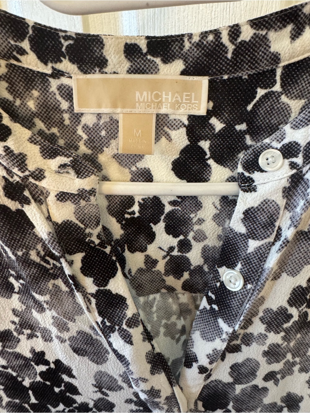 Michael Kors Black & White Floral Romper - Picture 3 of 3